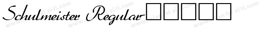 Schulmeister Regular字体转换